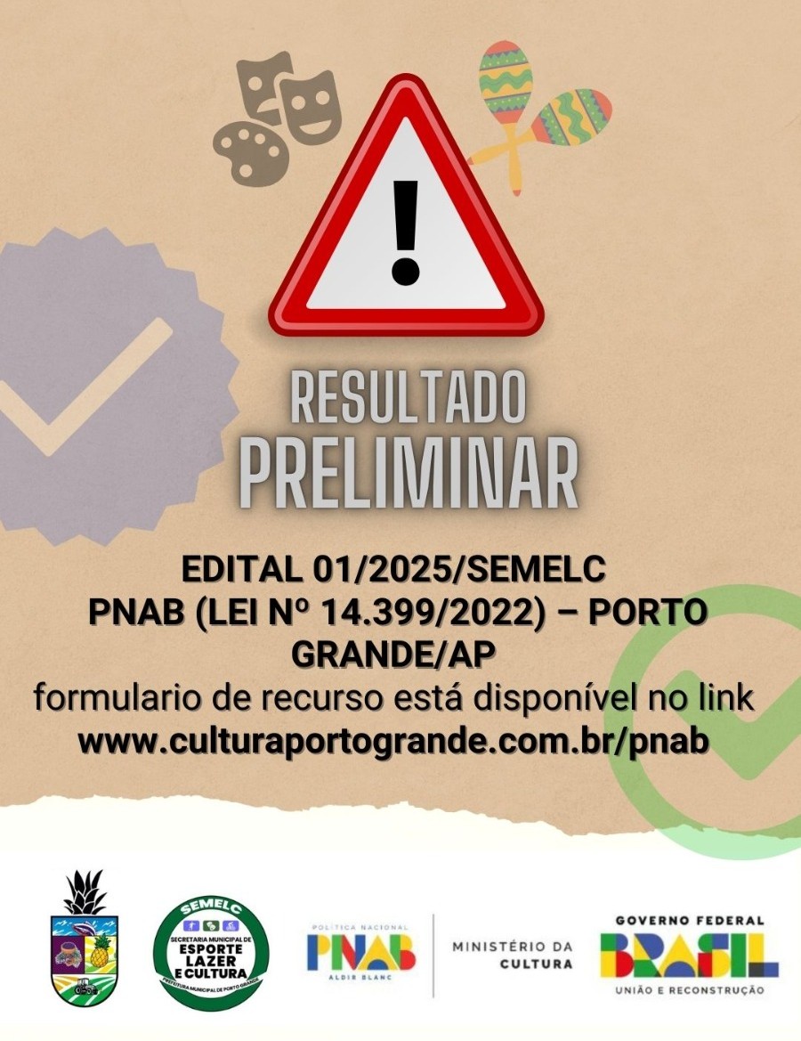 RESULTADO PRELIMINAR DOS HABILITADOS E INABILITADOS 